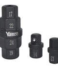 Six In One Motorcycle Hex Axle Tool For Front Axle Wheel Removal And Installation, Allen Spindle Socket Adapter.