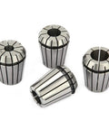 8 Piece ER Balance Collet Set In Manganese Steel For Heavy Duty Durability And Precision In CNC Milling And Lathe Engraving, showing four collets