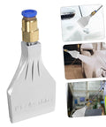 Abaodam Industrial Aluminum Alloy Air Blow Nozzle Diffuser For Quick Moisture Removal And Efficient Drying on a compressor attachment.