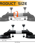 Pro Grade Seam Setter For Granite Tile With Heavy Duty Vacuum Suction Cup adjustable from 7 to 7.8 inches shown with dimensions