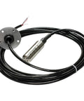 Maretron submersible pressure transducer, 0–3 psi, metal cylindrical sensor with long black cable and mounting flange