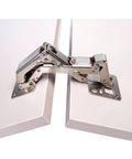 2 Pack 170 Degree Soft Close Cabinet Hinge Hidden Frameless Door Hardware Surface Mount Self Closing For Corner Kitchen Cupboard