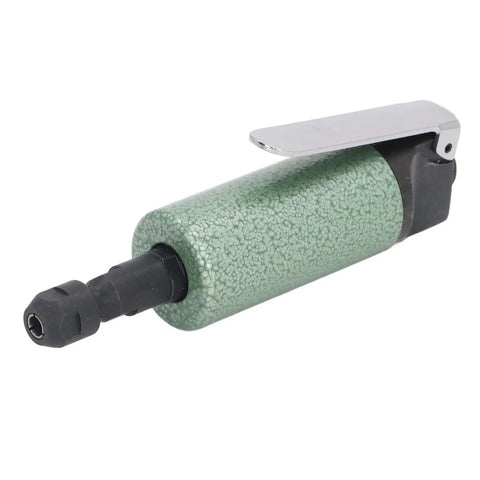 Pro Level Air Die Grinder 25000 RPM Knuckle Friendly Pneumatic Polisher with green textured body for tight spot grind work.