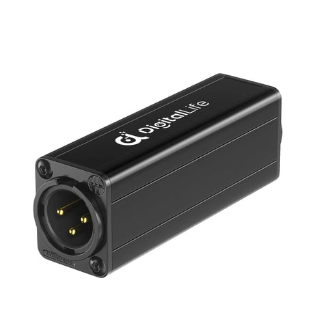 HumBlock XLR Series Single Channel Ground Loop Noise Isolator For Studio, DJ, And Live Sound, Passive Hum Eliminator Close-up