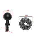 17mm Ball Head Converter With One Quarter Inch Universal Screw For Tripods Magnetic Suction Cup Car Mounts And Phone GPS Camera Brackets