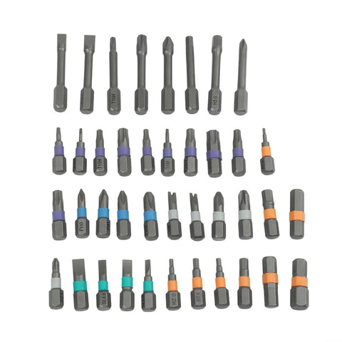 Kick Your Diy Game Up A Notch With This Pro Grade 43 Pc Ratchet Screwdriver Kit Plus 40 Assorted Bits For Torx Hex Fasteners Built Tough With Light Weight Aluminum Handle To Tackle Any Home Or Auto Repair Job In Style. 43-piece bit set, assorted Torx and hex drivers