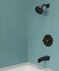 Jaida Tub And Shower Trim Kit With Restore Technology, Valve And Cartridge Included, One Handle, Tuscan Bronze Finish, Model 8P8WS2JDSY