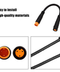 3 Pin E Bike Throttle Connectors Waterproof Sensor Cable Set For Thumb Throttle Gear Sensor Brake Levers Twist Throttle