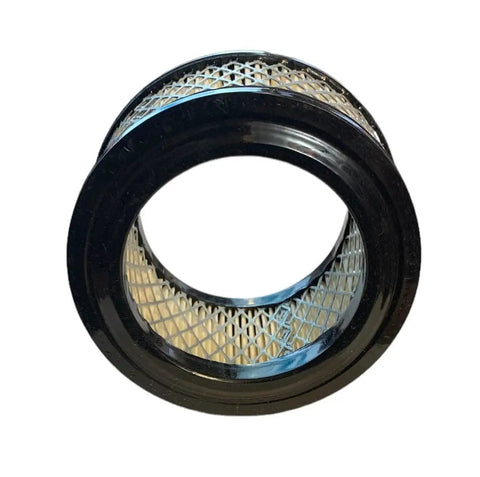 High Pleat Count Paper Air Filter For Industrial Compressors Built Tough To Handle Dirt Fits Rolair R431 And Champion P5050A P05050A, Quincy 110377E075, 11037E901 With Prefilter Delivers 99 Percent Filtration To 2 Microns And 50 Percent More Dust Capacity