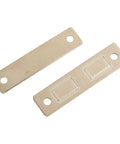 Magnetic Cabinet Catch Latch For Closets And Cupboards, steel latch plates with holes, 65x16mm size for secure closure