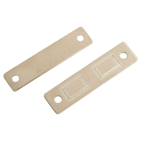 Magnetic Cabinet Catch Latch For Closets And Cupboards, steel latch plates with holes, 65x16mm size for secure closure