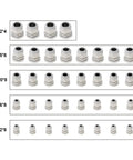 Adjustable Cable Glands Kit 36Pcs 3 To 21mm Waterproof IP68 Nylon plastic connectors in various sizes
