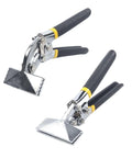 2 Piece Sheet Metal Bending Pliers Set With Ergonomic Handles Straight Formers And Benders Pro Grade Seaming Tool High Strength Steel Nickel Plated