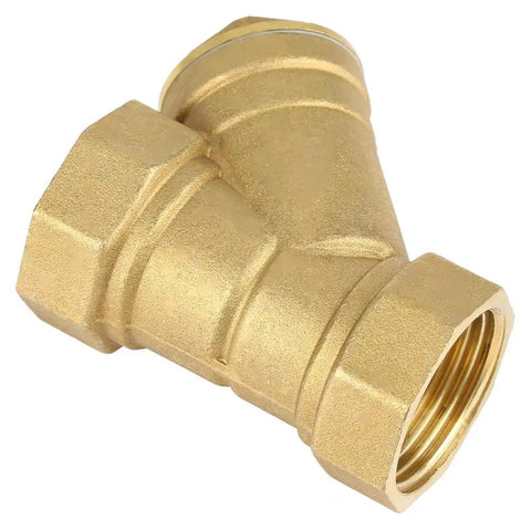 Y Shaped Brass Water Filter Adapter For Reverse Osmosis Systems Rustproof Pipe Connector in threaded design