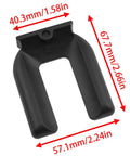 Durable Rubber Wheel Stops For Furniture With Grippy Anti Slip Pads And M50 Caster Cups No Slip Protection For All Wheeled Furniture Easy Installation For Beds Desks Tables Chairs Sofas 4 Pack shown in detailed dimensions.