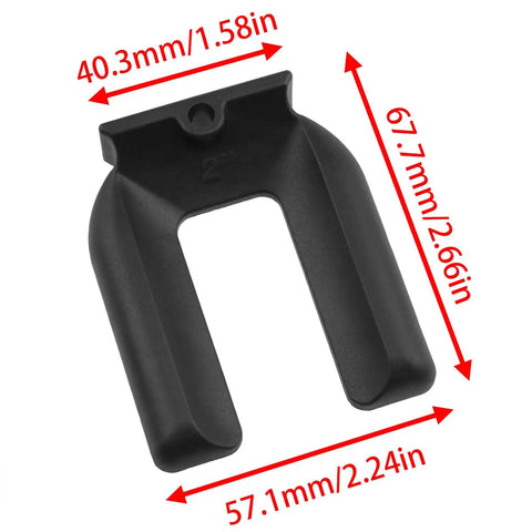 Durable Rubber Wheel Stops For Furniture With Grippy Anti Slip Pads And M50 Caster Cups No Slip Protection For All Wheeled Furniture Easy Installation For Beds Desks Tables Chairs Sofas 4 Pack shown in detailed dimensions.