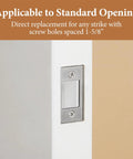Deadbolt Strike Plate Restorer That Fixes Door Latch Misalignment and Sticking, Large Hole and Narrow Edge Frame for Easy, No More Jam