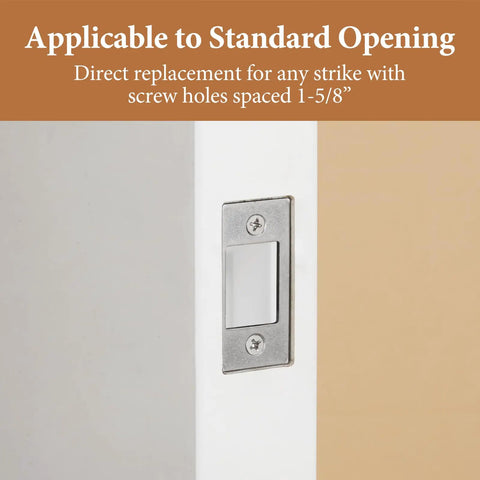 Deadbolt Strike Plate Restorer That Fixes Door Latch Misalignment and Sticking, Large Hole and Narrow Edge Frame for Easy, No More Jam