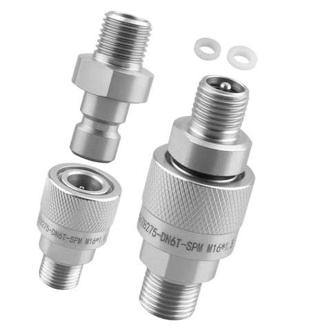 Heavy Duty Hydraulic Quick Disconnect Coupler Female Thread Pipe Fitting Stainless Steel No Leaks Guaranteed Fast Install Plug And Play Style Built Plunger Keeps Debris Out For Smooth Operation And Low Maintenance On Your Industrial Rig with washers