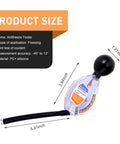 Smooth Operator Coolant And Antifreeze Tester Featuring Crisp Gauge Readout And Heavy Duty Rubber Bulb Universal Fit For Car Truck Motorcycle Keep Your Ride Sweet All Year Long, measuring 5.31 inches long with a black rubber bulb.