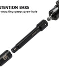 Impact wrench with extension bar and socket from Half Inch Drive Deep Impact Socket Set Workhorse With 15 Metric Sockets From 10Mm To 24Mm And 3 Inch 5 Inch 10 Inch Extension Bars Made From CRV Steel 6 Point Metric Sockets For Auto DIY Projects