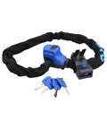 Heavy Duty 900mm Bike Chain Lock With 6mm Links Cloth Sleeve For Paint Protection 360 Degree Rotating Lock Head and four spare keys