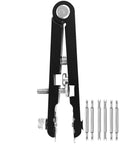 Pro Grade Watch Band Removal Tool Kit With 8 Pins, Heavy Duty Metal Spring Bar Tool, Adjustable Width, Black