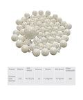 Top Shelf Twenty Five Pack G Five Precision Ceramic Bearing Balls Fifteen Sixty Fourth Inch Zirconium Oxide, white ceramic balls, accurate sizing.