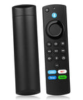 Replacement Remote For Fire TV Sticks And Smart TV Cubes With Voice Control and Hulu button, black remote and cover.