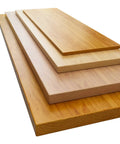Hella Spacious Solid Wood Desk Top For Standing Desks And Heavy Duty One Piece Workbench Surface with various wood shades.
