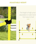 Four Piece Adjustable Dog Agility Jump Set Training Kit with Portable Carry Bag For All Sizes Easy Height Adjustments