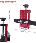 Effortless Cabinet Door Installation Positioner Jig With Locator Handle for precise door alignment and hinge mounting, adjustable tool.