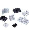 Heavy Duty Ball Bearing Door Hinges For Aluminum Profiles 2020 3030 4040 Black Stainless Steel Construction Quiet Close With Two Ball Bearings
