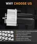 Heavy Duty Transfer Case Shift Motor Actuator For Dodge Durango 2011 To 2023 And Jeep Grand Cherokee 2011 To 2021 Wk 2022 Plus Liberty 2008 To 2012 4Wd Hella Smooth Shifting close-up view with premium metal design.