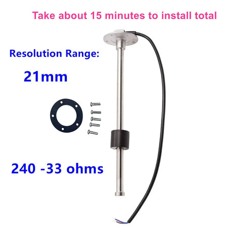 Donut Float Fuel Tank Sending Unit 8 Inch 240 To 33 Ohms for marine, boat, truck, RV gas gauge sender with reed switch
