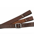 Adjustable Genuine Leather Sword Belt For Costume And LARP Hand Stitched Top Grain Belt With Stainless Steel Buckle Brown Waist Strap