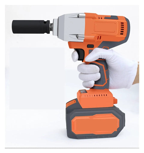 Gangsuqd Cordless Brushless Impact Wrench High Torque 1/2 Inch Electric Power Tool For Car Tire Change And Heavy Duty Home Improvement Projects Fast Efficient Portable Design With Durable Motor