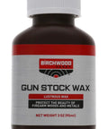 Easy To Use Gun Stock Wax For Big Time Wood Protection And Cleaning With Carnauba Beeswax Silicone Formula, Water Repellent Finish That Will Not Rub Off, 3 Ounce Bottle, Birchwood Casey 3 oz bottle
