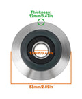 Top view of Replacement Blade For Wire Stripping Machines 53x12mm Fits Most Units Durable Steel Build Easy Install Precision Cutting