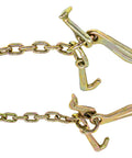 G70 V Chain Bridle With Eight Inch Medium J Hooks T Hook And J Hook Grab Hooks Pear Link Top Fittings Two Foot Legs