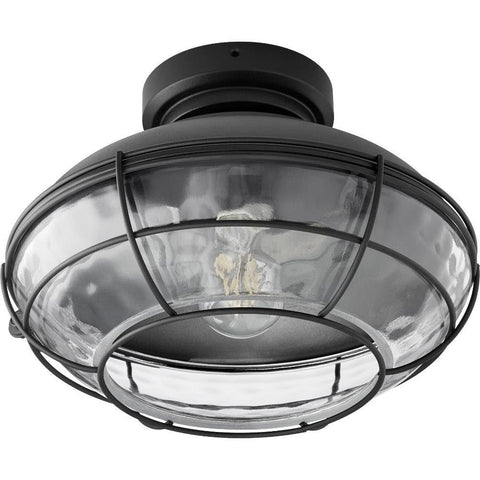 Windmill LED Fan Light Kit Noir Bronze Dark Finish For Restoration Ceiling Fans, Damp Rated, industrial style light fixture