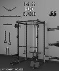 Heavy Duty Power Rack And Cable System For Home Gym Workout Gear Built Damn Tough With all attachments included.