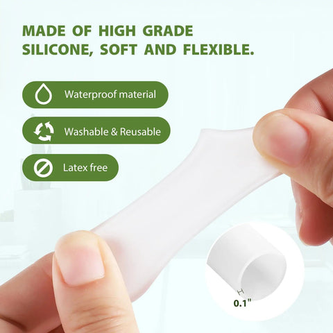 Silicone Toe Protectors Set 12 Pack Gel Toe Sleeves With Aloe Vera Essential Oils For Pain Relief And Moisturizing Cushions