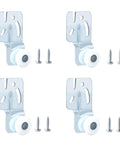 Closet Sliding Door Roller Kit For Top Hung Doors, Fits Three Quarter Inch To One And Three Eighths Inch Thick Panels