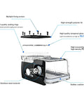 Diagram of Underwater GoPro Housing For Hero 9 10 11 12 13 Black Beefed Up Waterproof Case with multiple component labels