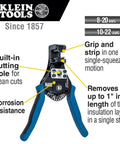 Heavy Duty Automatic Wire Cutter And Stripper For 8 To 20 AWG Solid And 10 To 22 AWG Stranded Wire with ergonomic design