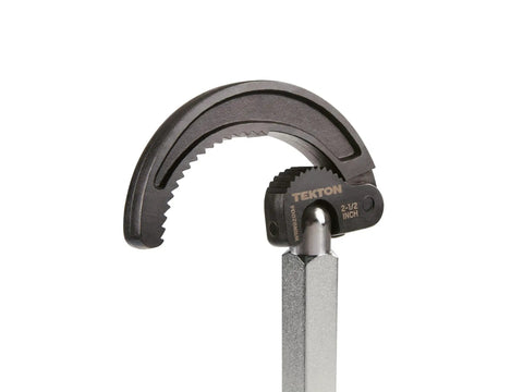 Telescoping Basin Wrench 10 To 17 Inch With Adjustable Jaw Fits 7/8 To 2-1/2 Inch Nuts And Retaining Collars close-up view