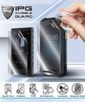 Top Shelf Hydrogel Screen Protector For Topaz Signature Pads 750 Series fits T Lbk750 and Tm Lbk750, shown being applied.