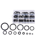 320 Piece Carbon Steel Compression Wavy Crinkle Spring Washer Set Three Wave Black Assortment Kit For Vibration Resistance And Secure Fasteners A Handy DIY Hardware Must Have, assorted sizes in organizer