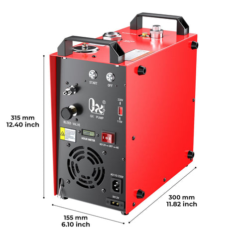 Portable PCP Air Compressor With 350W Motor Auto Stop 12V Car Power Built In Home Converter Water And Fan Cooling Quiet 70dB